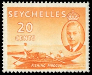 SEYCHELLES 162 (SG163) - Rey Jorge VI "1952 piragua de pesca" (pb56831) - Imagen 1 de 1