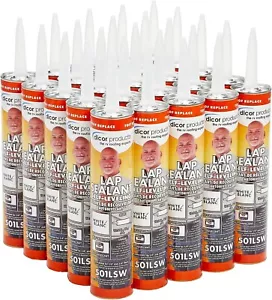 Dicor 501LSW-1, Sellante de Regreso Autonivelante Reparación de Techos, Blanco, 10,3 OZ, Juego de 25 - Imagen 1 de 3