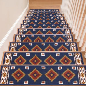 Carpet Stair Treads Non-Slip15-Pack 8"X30" for Indoor Wooden Step - Picture 1 of 12