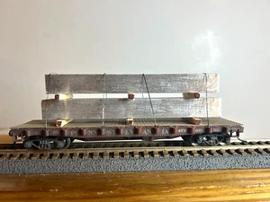 Varney #???? Pennsylvania 40' Flat Car #472418 w/Aluminum Girders Load 1:87 - Picture 1 of 1