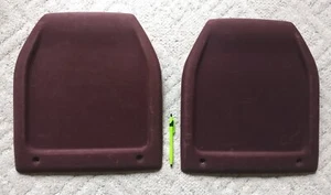 1989 TOYOTA SUPRA LH & RH FRONT SEAT BACKREST REAR COVER KICK PANELS OEM MAROON - Picture 1 of 11
