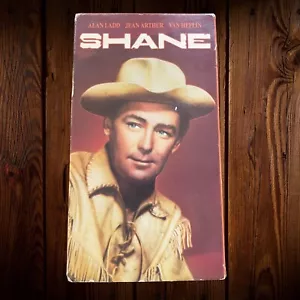 Shane (VHS) Alan Ladd Jean Arthur Van Heflin Movie Western 1980 - Imagen 1 de 3