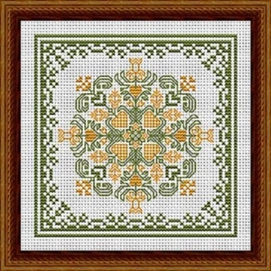 February Hearts Square With Daffodils~Happiness Is Heart Made - Picture 1 of 1