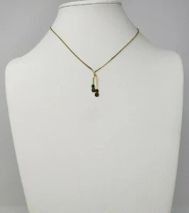 Women's Dangle Pineapples Fashion Necklace Green Brown Gold Tone Unbranded - Picture 1 of 3