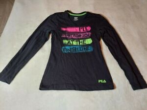 FILA Girls Sport Long Sleeve Shirt Size XL (16) I'll Wait for You at Finish Line
