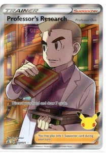Pokemon Card PROFESSOR'S RESEARCH Ultra Rare Full Art Holo 024/025 Celebrations - Bild 1 von 2