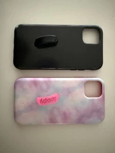 Loopy Étuis Téléphone iPhone xr OU 11 (écran 6,1"), Stealth Noir & Rose Tie Dye - Photo 1 sur 7