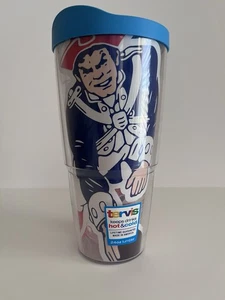 Tervis New England Patriots Becher heiß oder kalt 24 Unzen großes Retro Logo Kunststoff - Bild 1 von 4