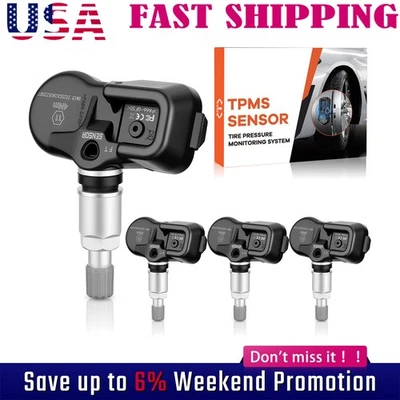 Juego de 4 sensores de presión de neumáticos TPMS de 315 MHz/433 MHz para Toyota Camry RAV4 Tacoma Foto 1 de 4