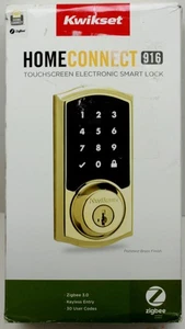 Kwikset Smartcode 916 Series Zigbe Pantalla Táctil Deadbolt 916TRLTSCRZB 99160-032 - Imagen 1 de 12