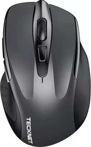 TECKNET Bluetooth Mouse, 4800DPI Wireless Mouse Computer USB Mice BM307 Grey - Picture 1 of 6