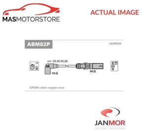 IGNITION CABLE SET LEADS KIT JANMOR ABM82P P FOR VW GOLF IV,BORA,NEW BEETLE - Picture 1 of 5
