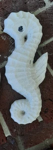 Vintage Cement/Concrete Garden Seahorse 13" High - Picture 1 of 10