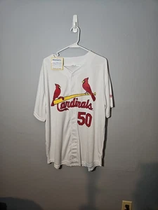 St. Louis Cardinals Baseball Jersey #50 Adam Wainwright Coca Cola Men’s Size XL - Picture 1 of 6