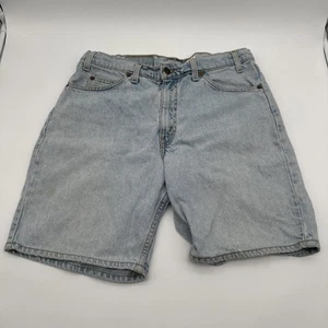 VTG 90s Levi's 550 Shorts Mens 34 Relaxed Fit Orange Tab Denim Light Dad Jeans - Picture 1 of 6