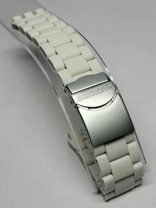 New SWATCH 19mm White Stainless Steel Men's Watch BRACELET Irony Diaphane Chrono - Picture 1 of 10