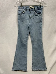 Levis 726 Flare Jeans Light Wash Denim High Rise Stretch XL 14/16 - Picture 1 of 5