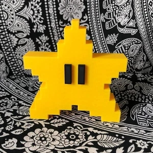 Mario Stern Christbaumspitze 3D gedruckt - Bild 1 von 3