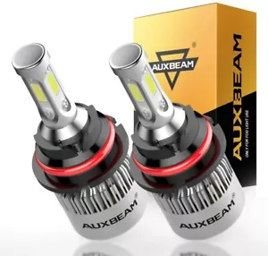 AUXBEAM 9004 HB1 LED Headlight Conversion Kit High Low Beam Bulbs 6000K White - Picture 1 of 12