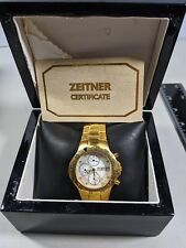Zeitner Aquagraph Quartz Diamonds Set in MOP Dial Watch Ltd Edition ZM1936
