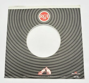 RCA Record Company Sleeve 45 RPM Vinyl BMG Music Nipper Dog 1980s Gray - Imagen 1 de 6