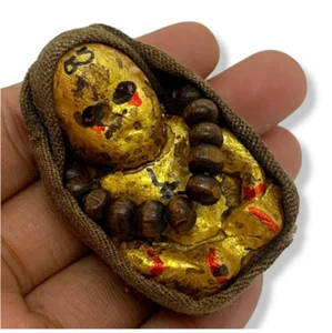 Kuman Thong Luk Krok Thread Shroud Talisman Voodoo Doll Thai Amulet Protection - Picture 1 of 3
