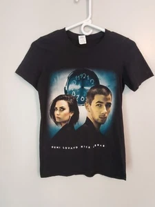 Demi Lovato & Nick Jonas Future Now 2016 Concert Tour T Shirt Black Size XS Used - Picture 1 of 2