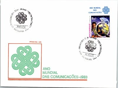 Mozambique 1983 FDC - World Year of Communications - F12482 - Image 1 of 2