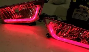 POLARIS -NEW POLARIS GENERAL 1000 PAIR RED ANGEL EYE Headlight Housings 16-20 - Picture 1 of 12