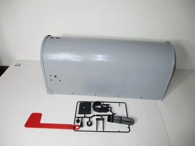 NEW RURAL STANDARD MAILBOX STEEL GREY MADE BY SOLAR GROUP IN USA - Image 1 of 4