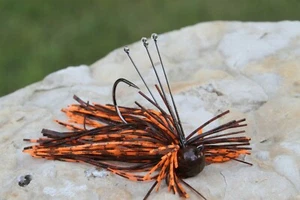 Custom Weedless Finesse Round/Ball Head Jig 5/8oz 2 Pack - Picture 1 of 18