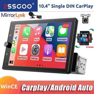 10.4'' Rotatable Car Stereo Radio Wireless Apple CarPlay IPS Radio Head Unit CAM - Picture 1 of 15