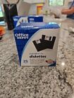 25 Pack Office DEPOT 2 HD IBM 3 1/2 Inch Diskettes