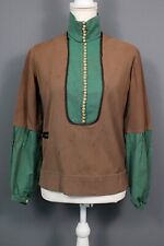 VTG Women's Antique Edwardian Early 1900s Brown & Green Blouse/Jacket Sz M 