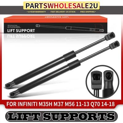 2x Soportes de elevación del capó delantero puntales de gas para Infiniti M35h M37 M56 Q70 Q70L sedán Foto 1 de 4