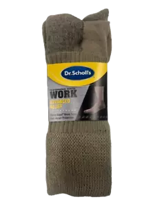 Dr. Scholl's Men's Work Advanced Relief Crew Sock 2 Pair Pack - Picture 1 of 6