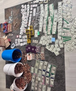 Grandpa Lot See My Listings Indian Wheat Silver. Penny Quarter old Coins Bills - Picture 1 of 21