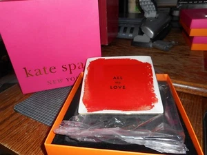 New MIB Kate Spade New York POSY COURT Red All My Love Jewelry Dish - Picture 1 of 1