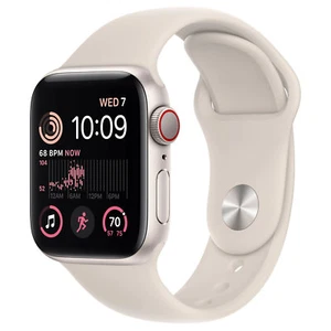 Apple Watch SE (2. Gen) CEL 40mm (A2725) Starlight Aluminiowa taśma sportowa Starlight  - Zdjęcie 1 z 1