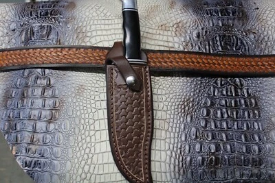 Bainha de faca de couro personalizada que se encaixa BUCK 119 Special.. Certo. transporte de mão. - Imagem 1 de 4