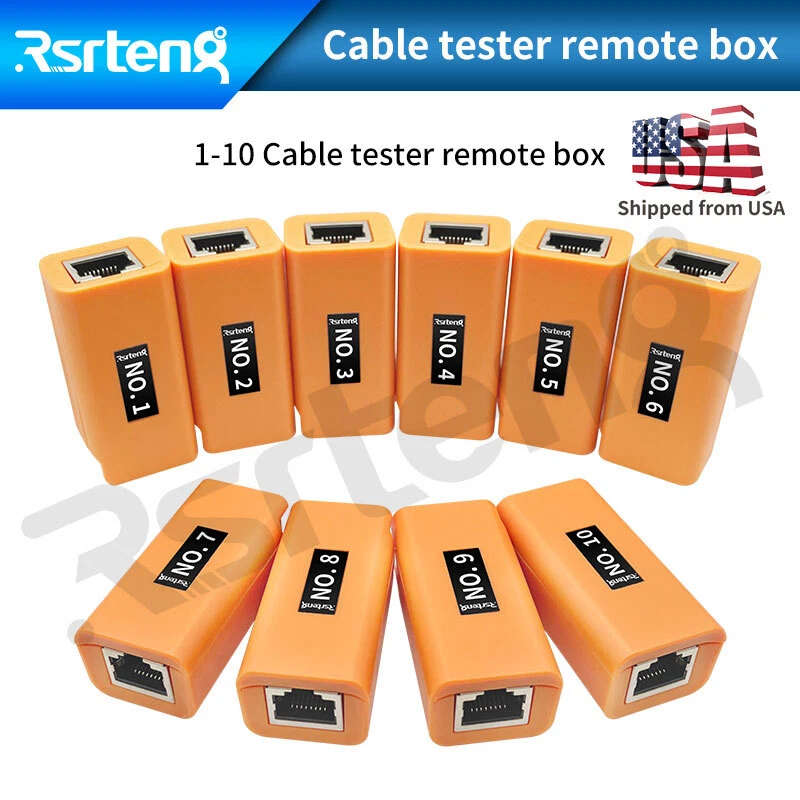 Rsrteng Network Cable Tester Remote Kits NO.1 to 5 or NO.6 to 10 for RJ45 Cat5
