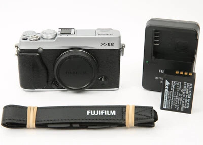 FUJIFILM X-E2 Mirrorless Digital Camera (Body Only) Silver, 16.3MP, APS-C Sensor - Image 1 of 4
