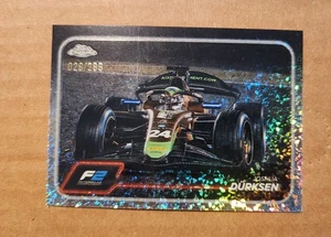 2024 Formula 1 Topps Chrome Joshua Durksen Mini Diamond Refractor 29/299 F2 Cars - Picture 1 of 3