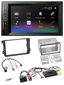 Pioneer DAB Lenkrad 2DIN Bluetooth USB Autoradio für VW T5 Golf Tiguan Touran 20 - Bild 1 von 11
