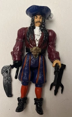 Captain Hook Tall Terror Hook 4" Action Figure Mattel 1991 Vintage Toy Peter Pan - Image 1 of 4