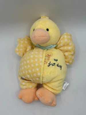 Carters Yellow Duck Crib Pull Plush Just Ducky Musical Crib Toy Green Bow 36110 - Image 1 of 4