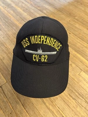 GORRA DE BÉISBOL USS INDEPENDENCE CV-62 Barco Portaaviones Parche Bordado Sombrero Foto 1 de 4