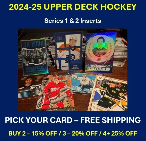 2024-25 Upper Deck Hockey Inserts - Pick Your Card - FREE SHIPPING - Image 1 of 1