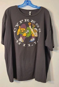 Cypress Hill Mens T-Shirt Size 3XL Gray Short Sleeve Hip Hop Rap Graphic Print - Picture 1 of 7