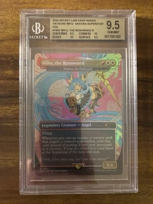 MTG✨MIKU, THE RENOWNED (Feather, the Redeemed) 🌈 FOIL✨SLD BGS 9.5 RARE POP 1 ! - Image 1 of 4
